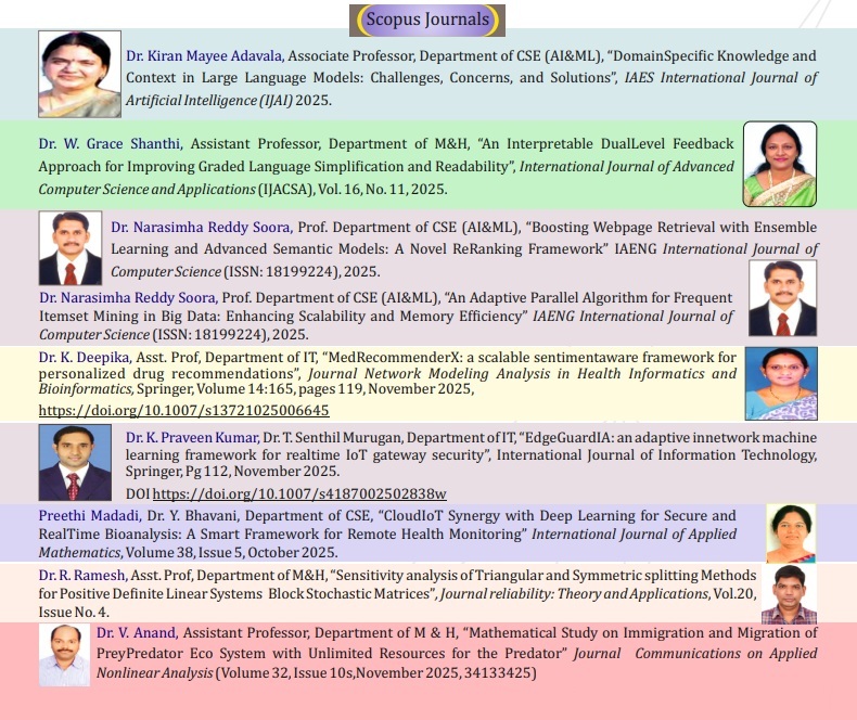 Prof. M. Srikanth